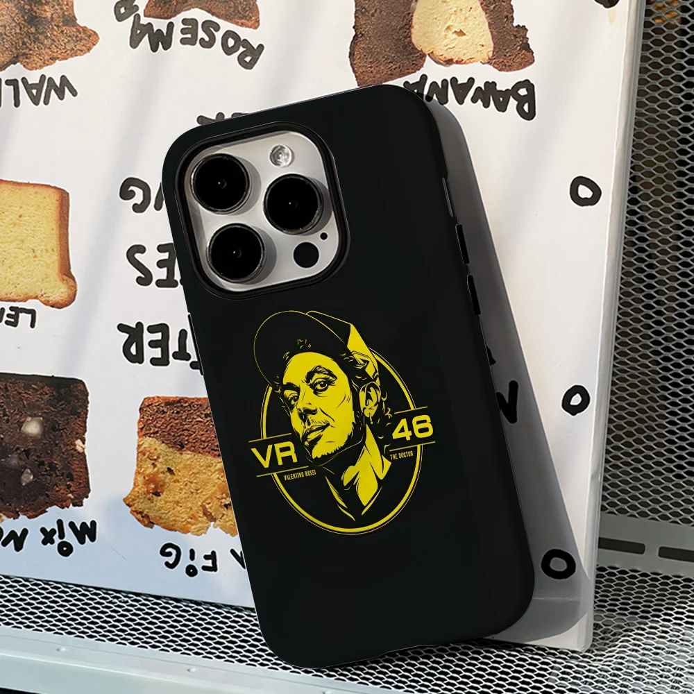 v-Valentino R-Rossi 46  Phone Case Phone Case Film shell For iPhone 16 15 14 13 12 11 Pro Max Plus