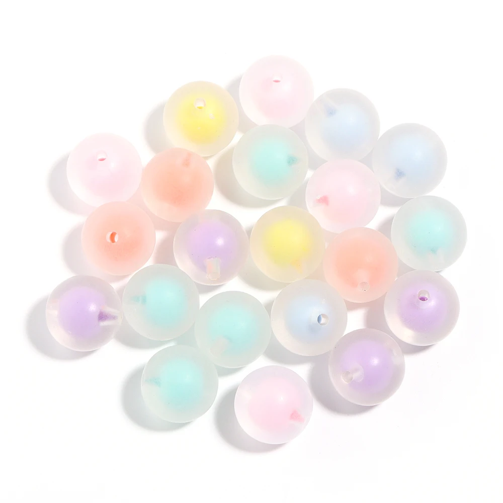 Acrylic transparent beads mixed color beads in beads loose beads for Hair Jewelry Making DIY Bracelet Necklace Chain Accessories view 4