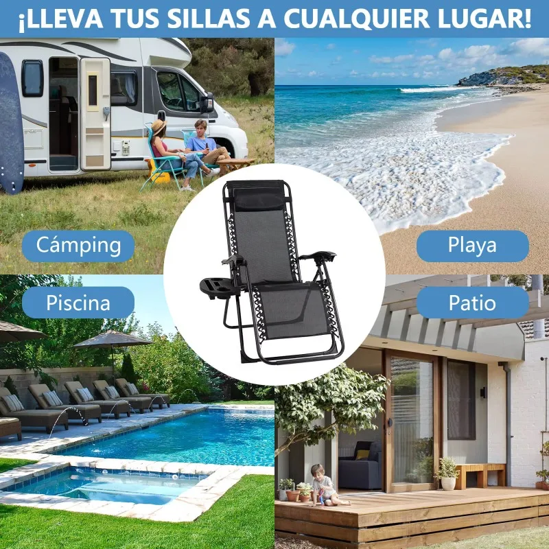 Heavy duty outdoor folding chair with carrying bag for adults camping beach garden