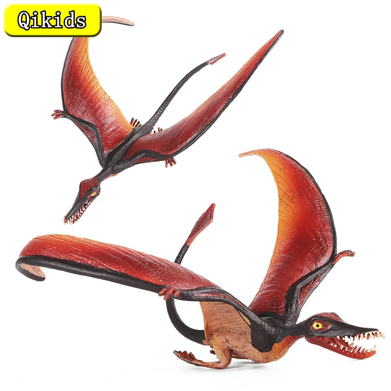 Simulated Dinosaur Toy Solid Animal Model Set  Beaked Pterosaur Ancient Magic Pterosaur Double Toothed Pterosaur