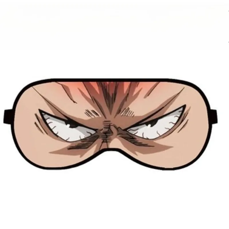 الرسوم المتحركة واحد لكمة رجل Saitama 2D الكرتون الطرفية كيس الثلج قناع عين النوم ضوء حجب تنفس قناع عين الصبي الهدايا