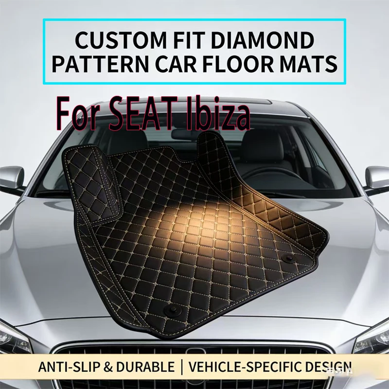 Car Floor Mats For SEAT Ibiza 6J 6P MK4 2008~2017 Waterproof Car Accessories