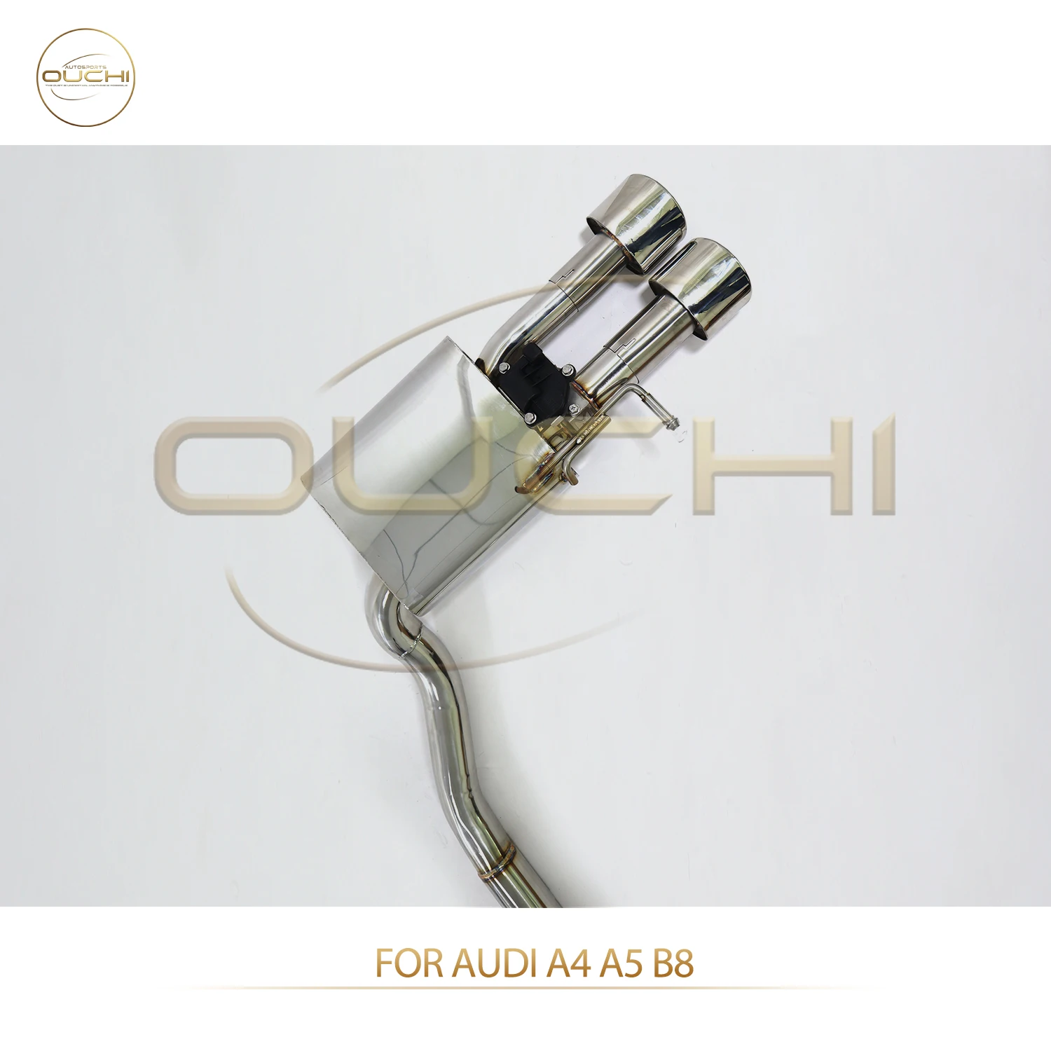 

OUCHI Car Exhaust System Stainless Steel Catback For Audi A4 A5 B8 Muffler With Valve High-performance Automobile Exhaust Pipe