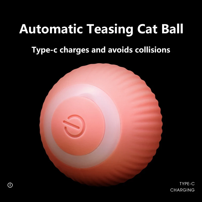 

Smart Cat Toys Automatic Rolling Ball Electric Cat Toys Interactive For Cats Training Self-moving Kitten Toys Pet Accessories