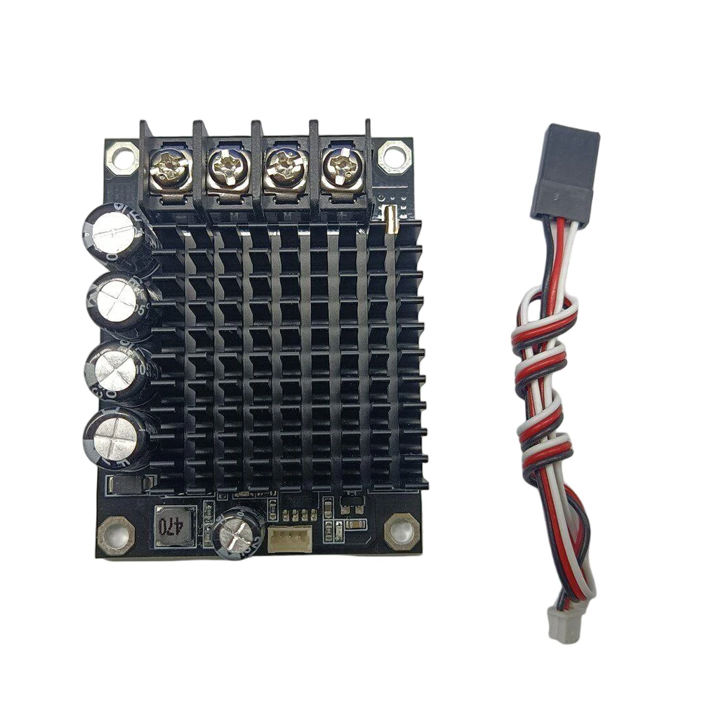 

20A Brushed Electronic Speed Controller 10-60V Bidirectional Forward Reverse Non-Brake ESC for RC Boat PWM Signal UBEC 5V 0.5A
