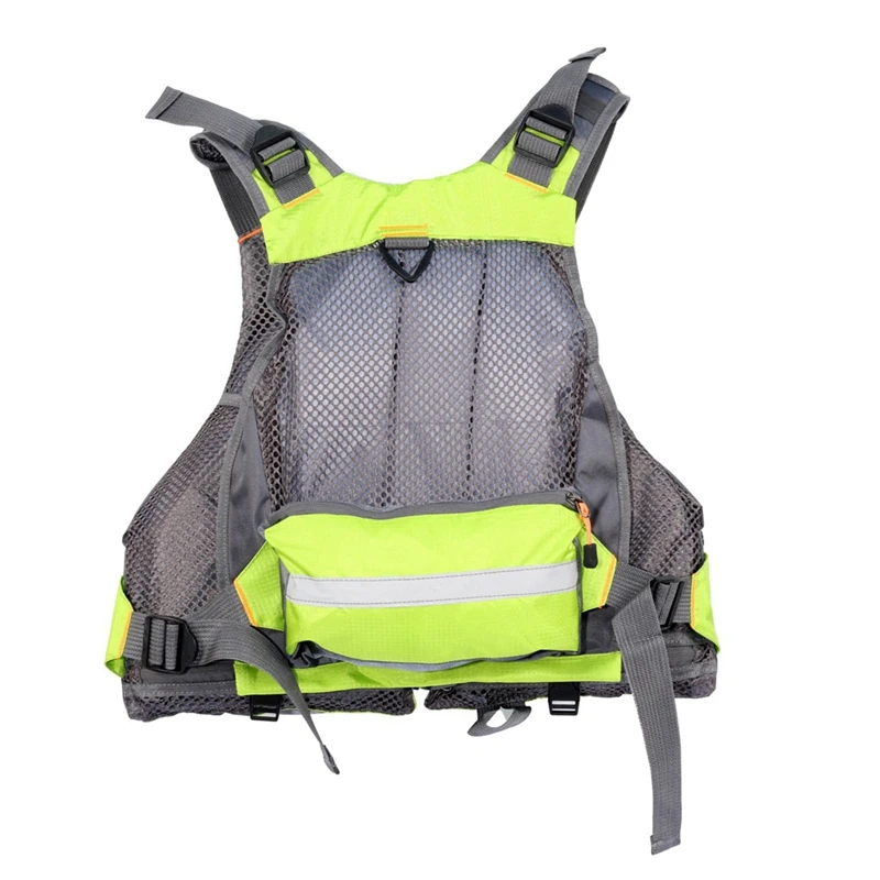 Fishing Life Jacket Vest Outdoor Sports Fly Swimming Adjustable Vest Fishing Tackle Fluorescent