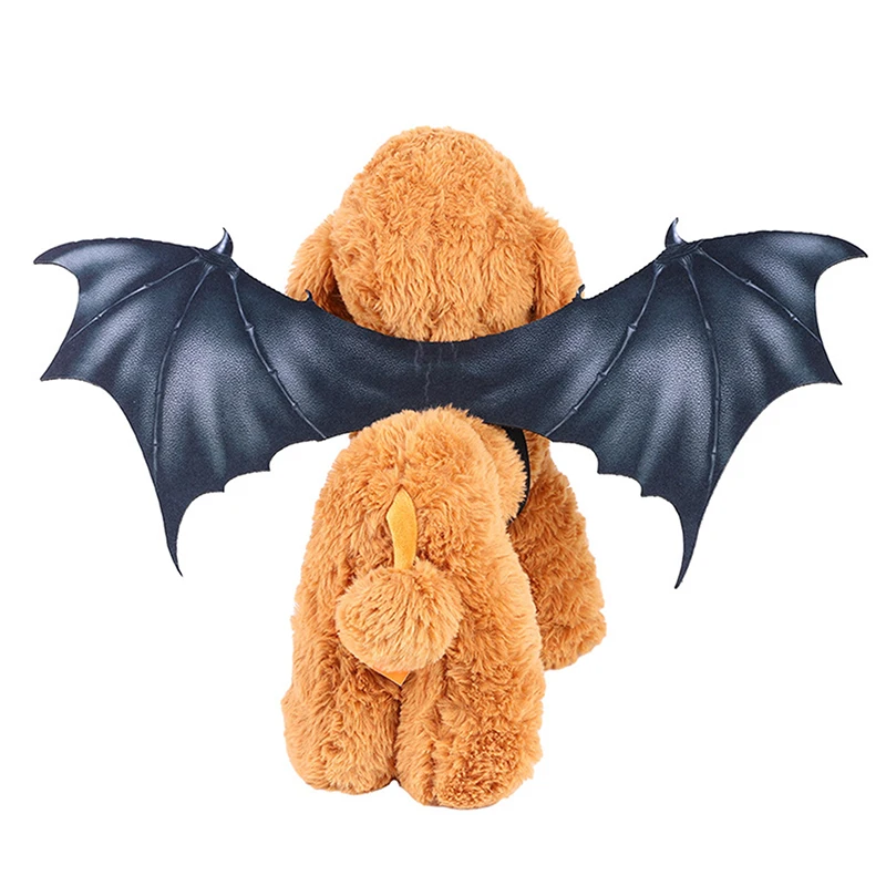 Halloween Cute Pet Clothes Black Bat Wings Harness Costume Cosplay Halloween Party Cat Dog Costumes Bat Wings Pet Supplies