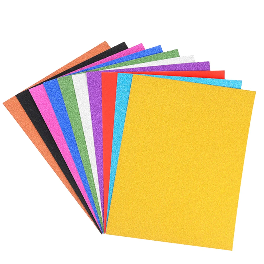 

30 Pcs Adhesive Gold Powder Cardboard Paper Art Decal Glitter Applique Colorful