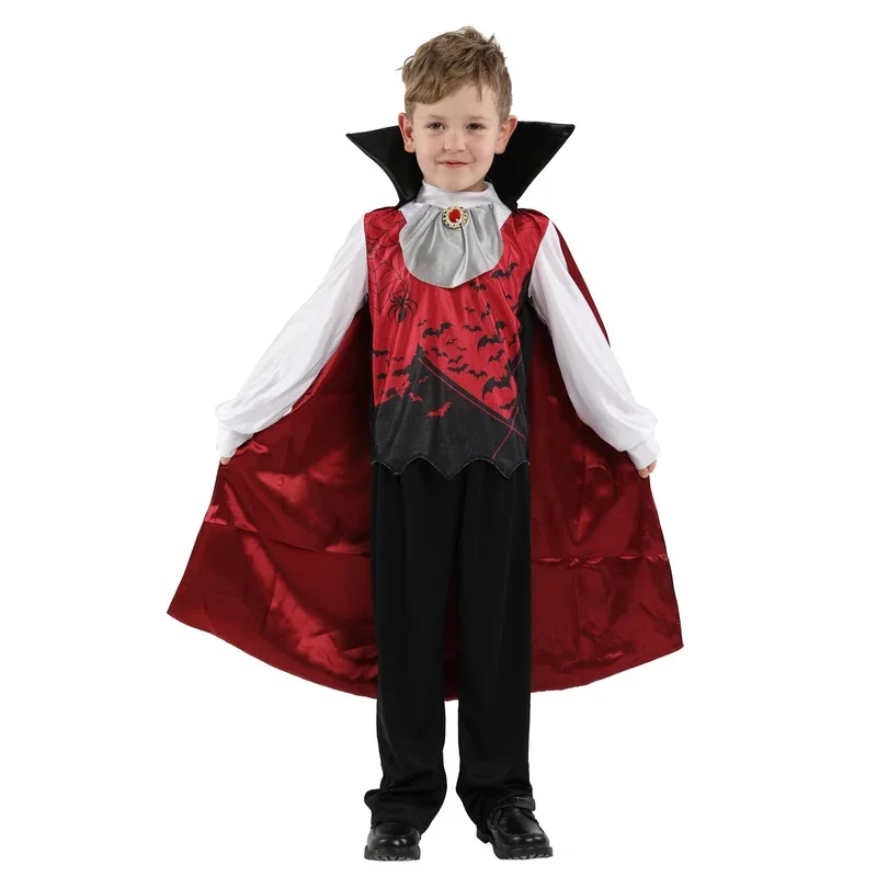♬ 2026 ❤ Disfraz de Vampiro para Niños, Disfraz de Conde Drácula, Vampiresa para Niñas, Disfraz de Fantasía para Fiestas de Purim y Halloween ❤