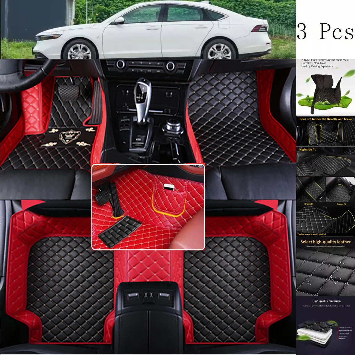 

Custom Car Floor Mats For Volvo XC40 Auto Carpets Accessories Waterproof Leather Floor Liners