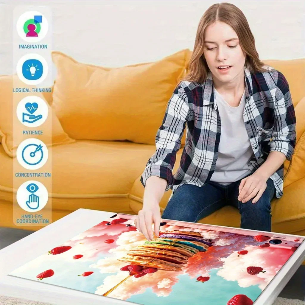 Puzzle 120/300/500/520/1000/1314 pezzi Muffin al miele Puzzle in legno per l'arredamento della camera da letto del giocatore Gioco di sfida di difficoltà