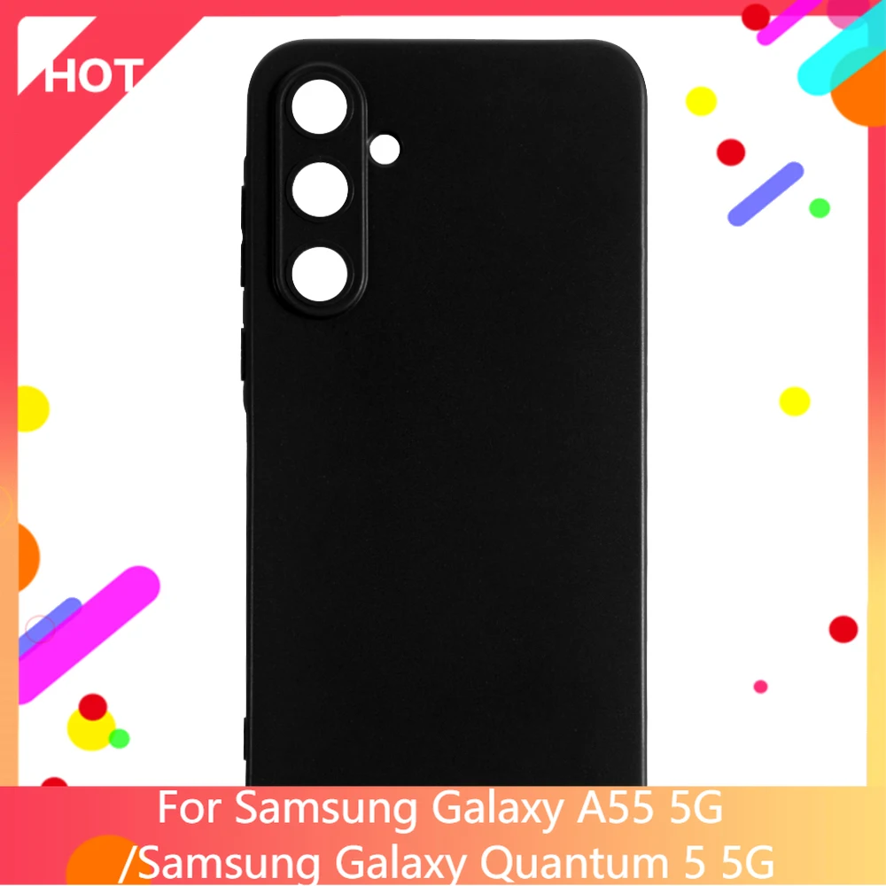 Custodia Cover posteriore opaca in silicone morbido TPU per Samsung Galaxy A55 5G Custodia per telefono Slim shockproo