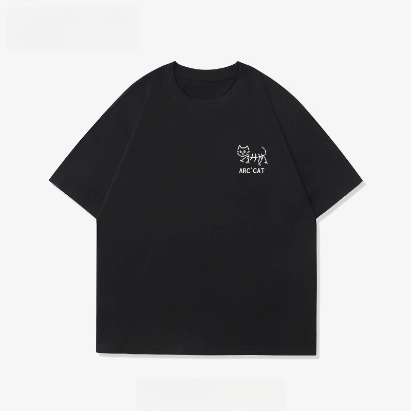 

Motorcycle T-Shirt for Men and Women 2025 New Loose Cotton Summer Couple Slim Simple Fashion Version