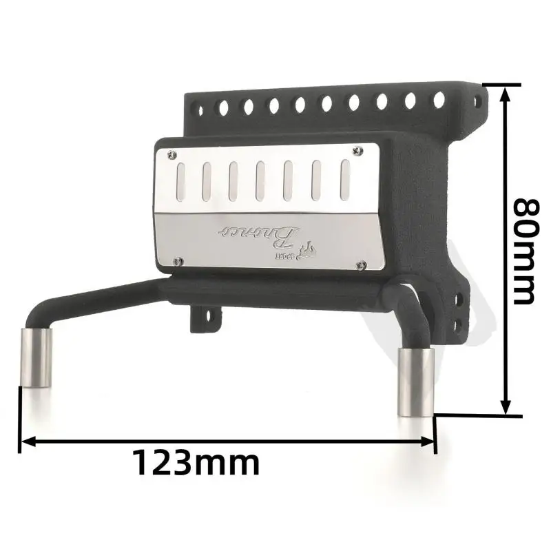 Tube d'échappement en Nylon et métal, Simulation de réservoir de carburant, pour Trx4 92076 – 4 Bronco