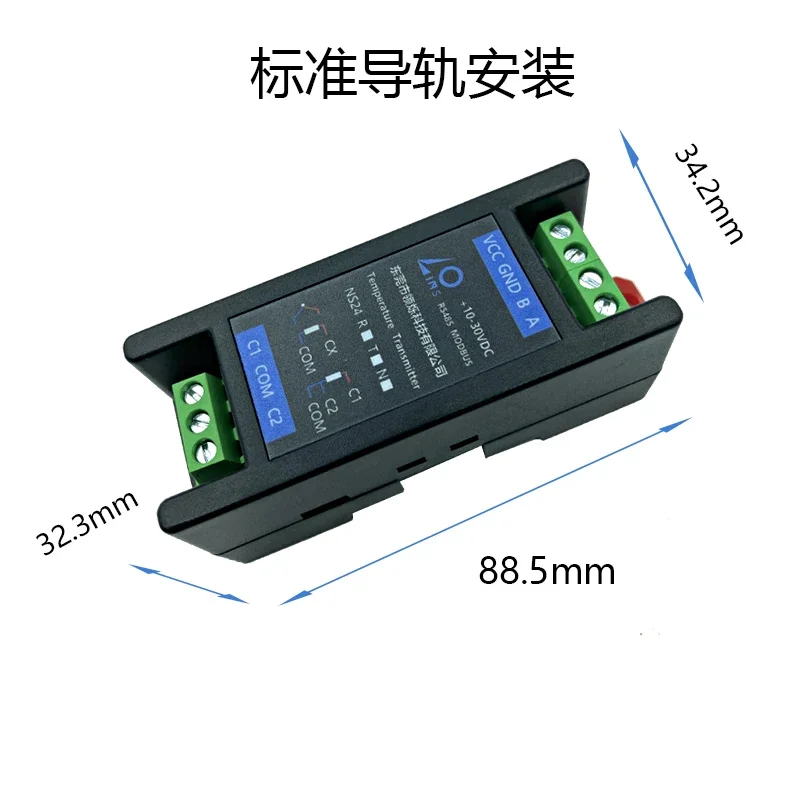 Temperature Transmitter Srntk Thermocouple to RS485/RS232 Isolation Acquisition Module Guide Rail Modbus