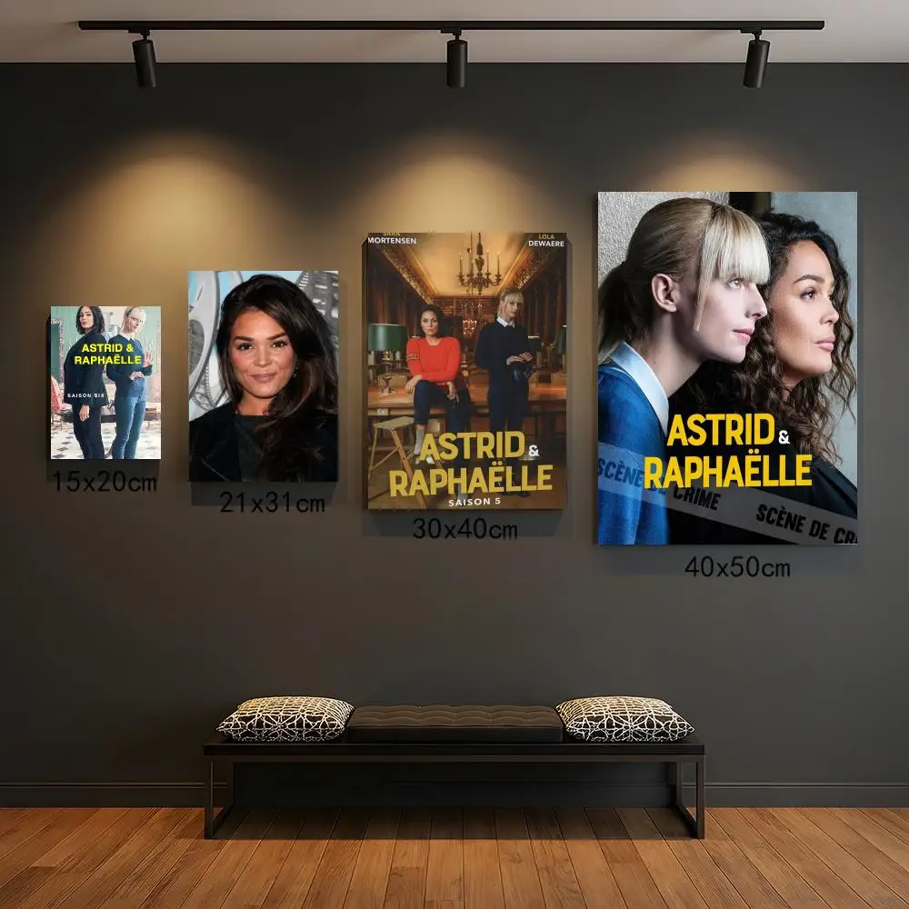 tv series A-Astrid and Raphaelle-E Poster Peel and Stick Wall Art for Cafe Office Bar and Home Decoration