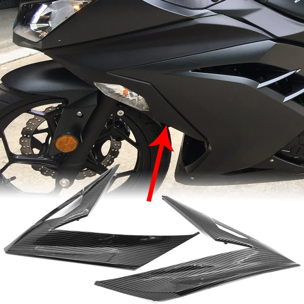 

For Kawasaki Ninja 300 Turn Signal Side Fairing Cover Cowl Panel Motorcycle Parts Carbon Fiber Injection Molding EX300 2013-2017