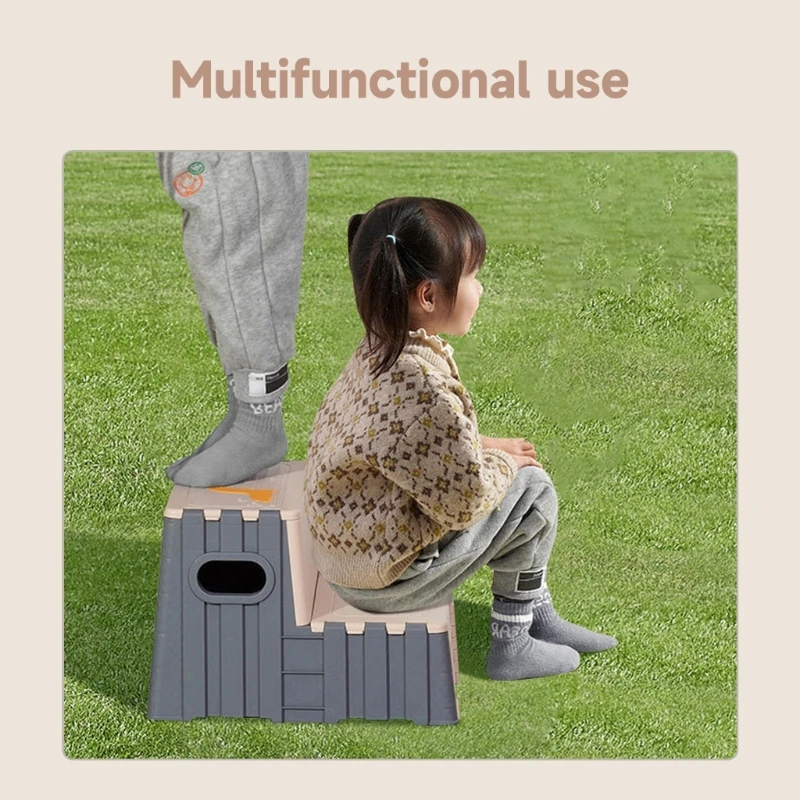 2-Step Folding Step Stool Collapsible Step Stool Ladder Child Kitchen Counter Stool Helper Toilet Potty Training DropShipping