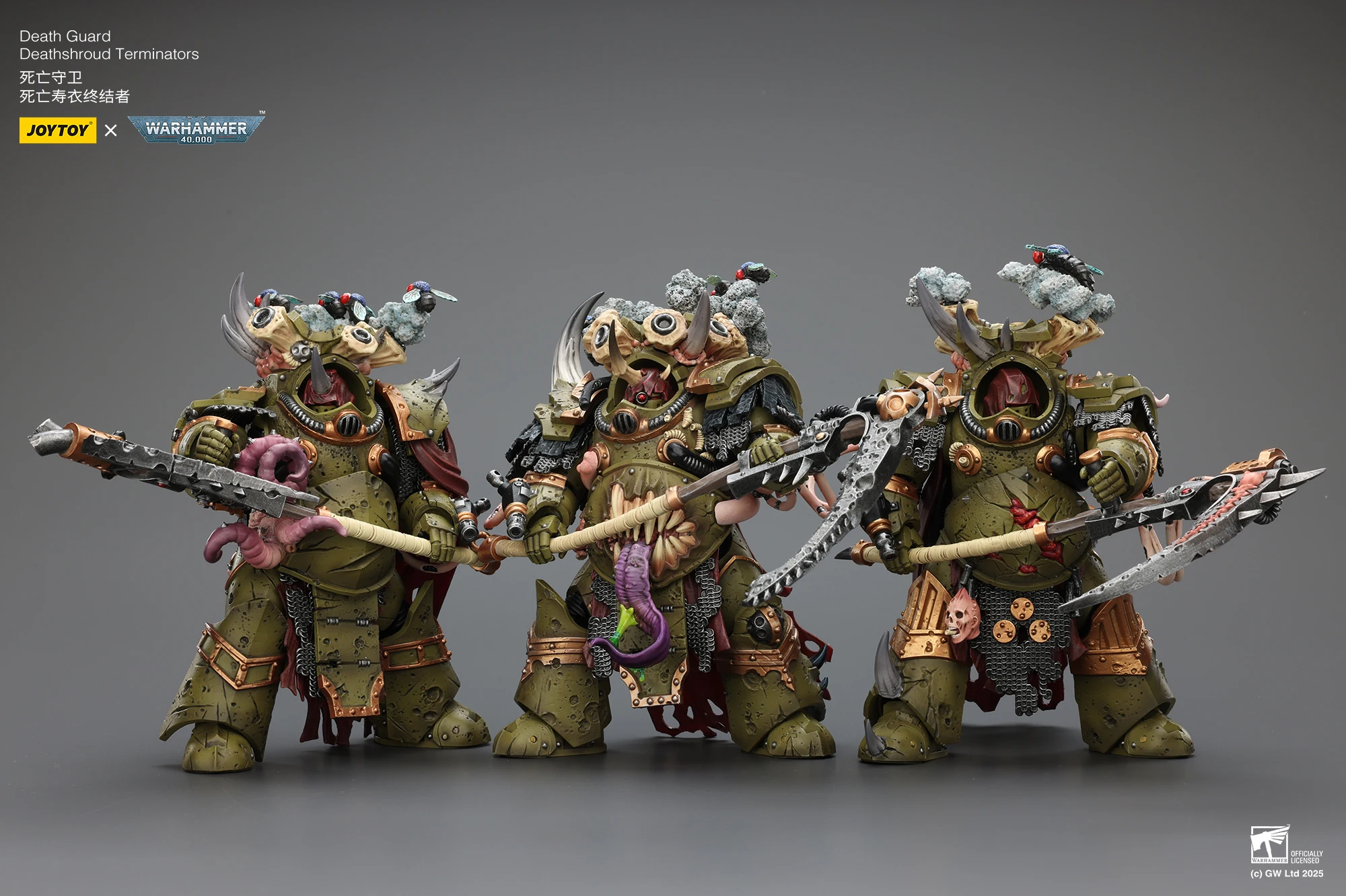 JOYTOY 1/18 Action Figure Warhammer 40000 Death Guard Deathshroud Terminator Champion Toy view 6