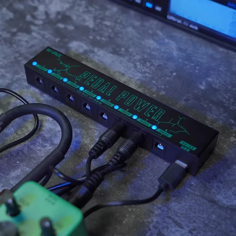 M-VAVE دواسة الطاقة تأثير الغيتار دواسة إمدادات الطاقة 8 مخرجات تيار مستمر معزولة ل 9 فولت تأثير دواسة أجزاء الغيتار الكهربائي الملحقات #2