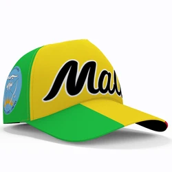 Mali Baseball Cap Free Custom Made Name Team Logo Ml Hats Mli Country Fishing Travel French Malian Nation Republic Flag Headgear