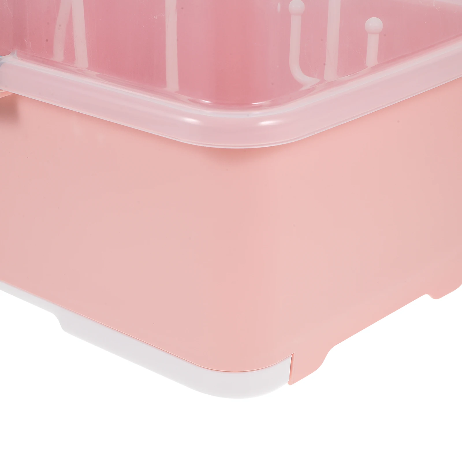 

Baby Bottle Storage Box Drain Rack Container Drainer Holder Pp Dinnerware Pacifier Case Cup Large Capacity Dust Proof Air Dry