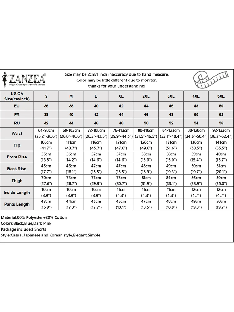 ZANZEA 弾性ウエストチェック柄ショーツカジュアル韓国スタイルボタン夏ショートパンツ 2025 ファッションヴィンテージポケットボトムス特大