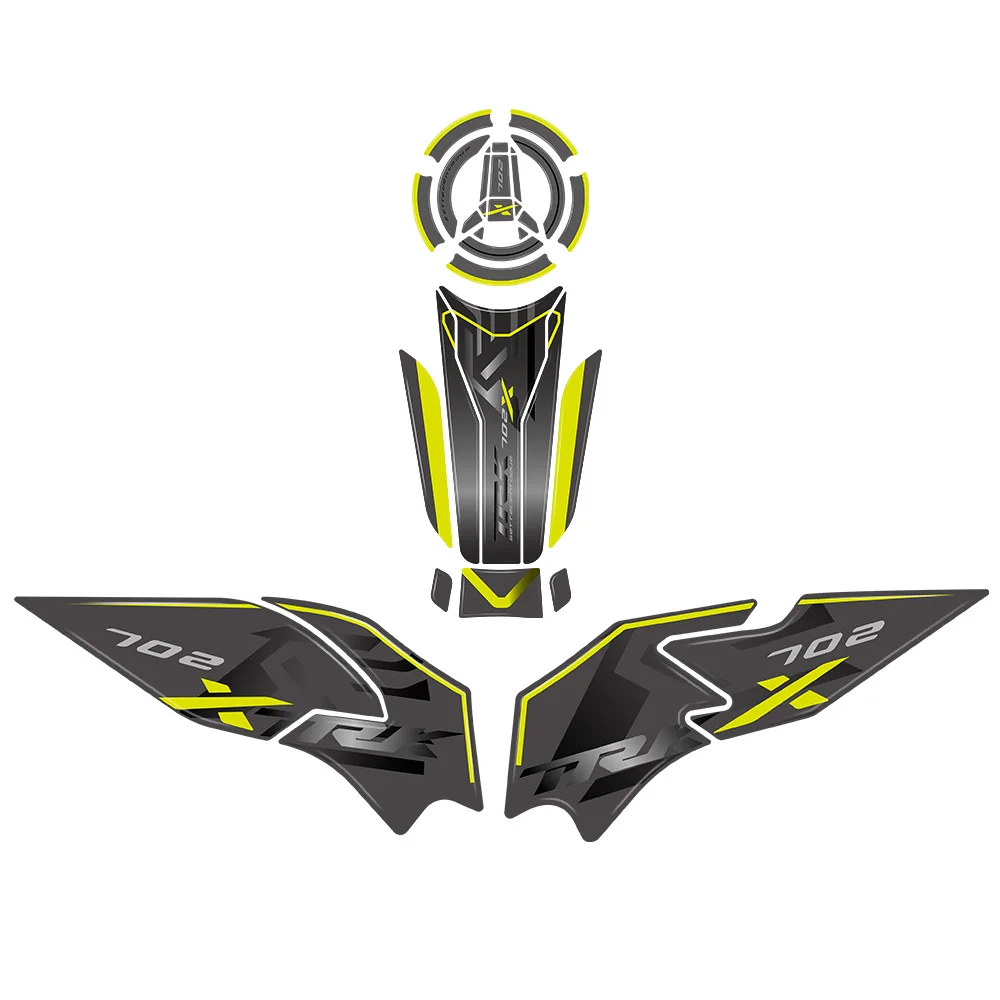 

Для Benelli TRK 702X Trk702 X Tank Pad 2023 2024 2025 мотоциклетная 3D полимерная наклейка защитный комплект