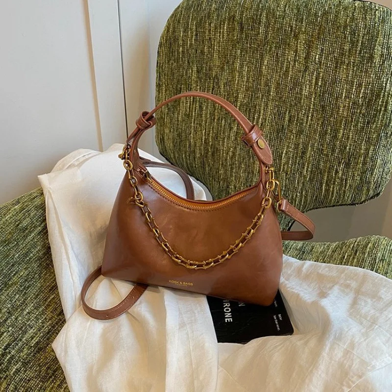 

​ ​ 2025 сумка подмышки для женщин Mori Kei в лесном стиле, кошелек на плечо, текстурированная сумка через плечо Viral, милый модный аксессуар ​