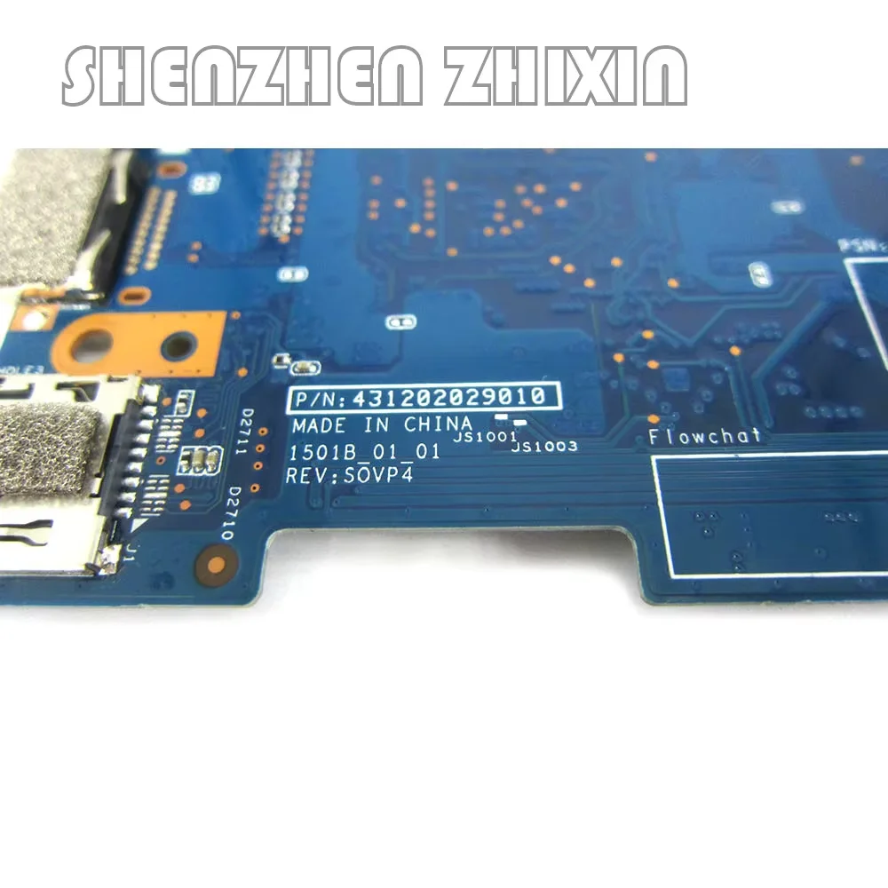 yourui For Lenovo IdeaPad 100S-14IBR notebook motherboard N3050/N3060 CPU 2G RAM P/N:4312020290 1501B_01_01 100% test