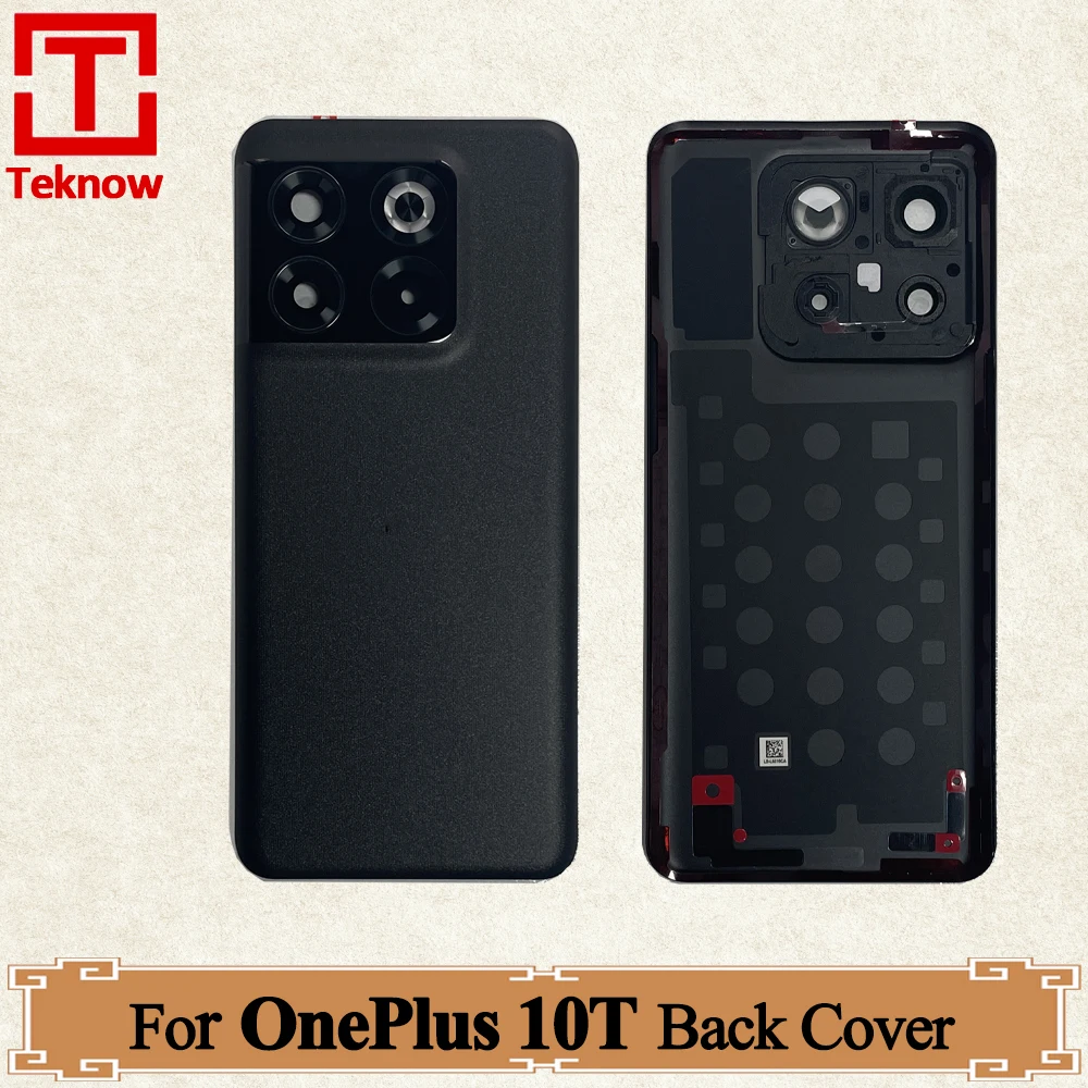 Original Battery Cover For OnePlus 10T Back Battery Cover Housing Door For OnePlus ace pro Rear Case + Camera Frame + Adhesive