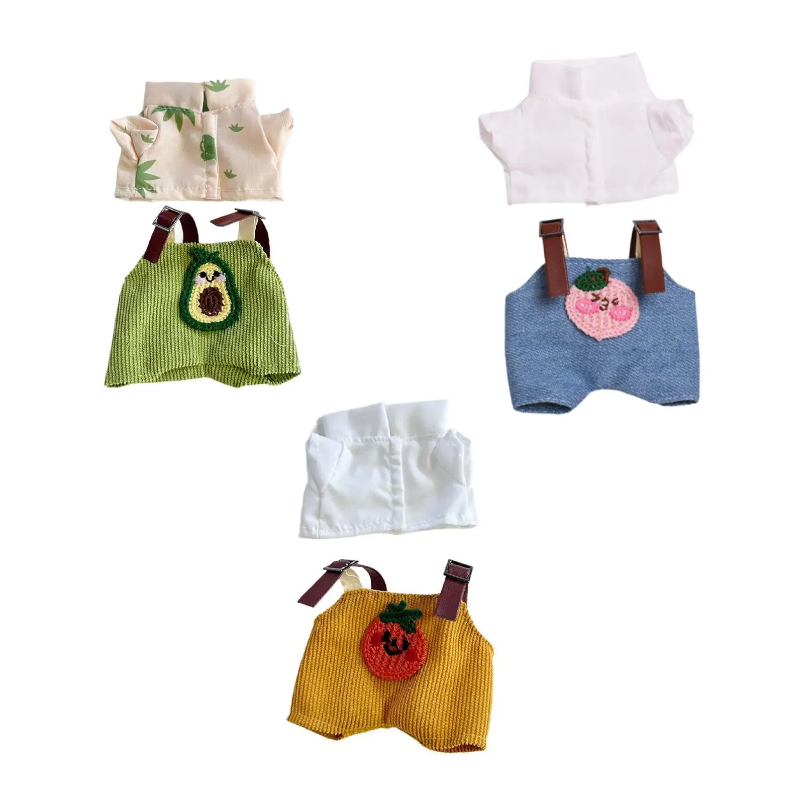 Doll Clothes Set, Doll Costume Outfits, Comfortable Dress up Clothing, Doll Clothes Doll Pants Outifits for 17cm Doll