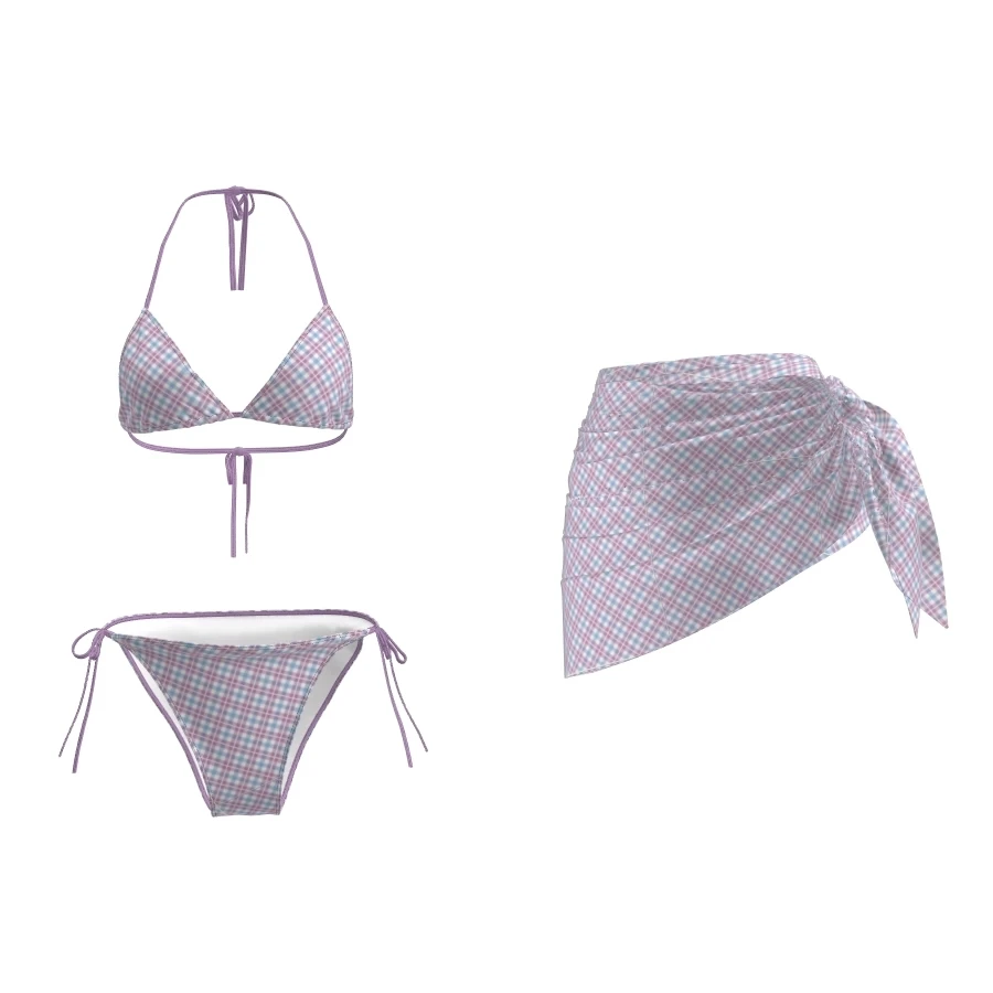 

Sexy American Sle Bikini Tee Piece Set Ins Thermal Vaion Girls Swimsuit Pure Desire New 2025 DK Brand Triangular Bikini