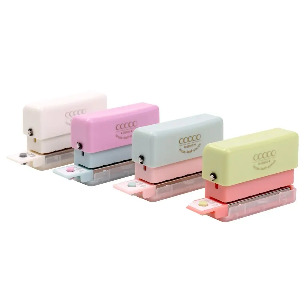 Portable 5-Hole Hole Punching Machine DIY Craft Labor-saving Embosser Loose-leaf Binding Tools Paper Puncher School Office