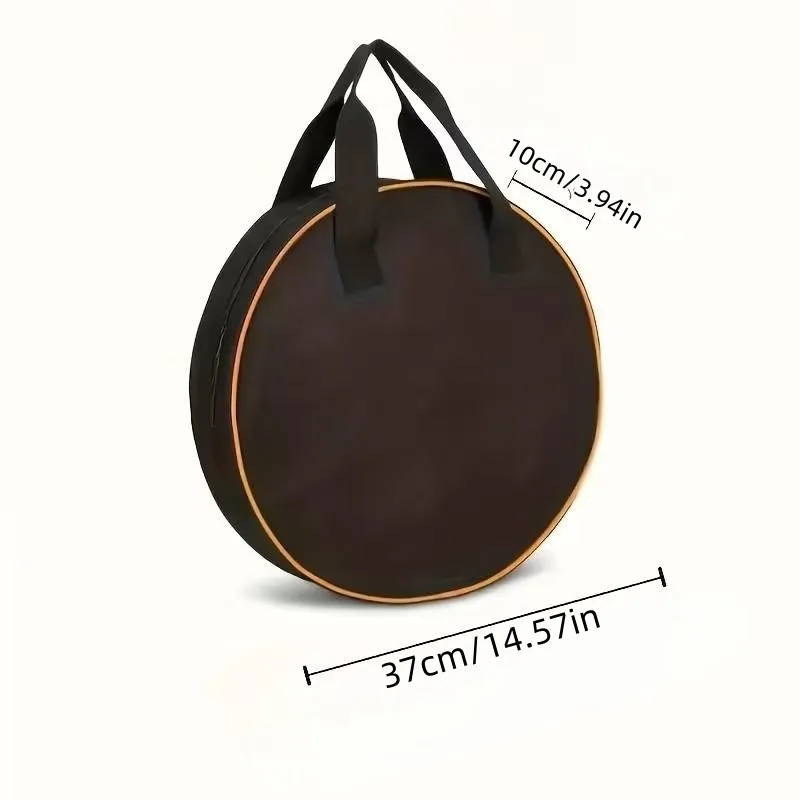 High-End Heavy-Duty Round Tool Bag, Portable Oxford Fabric Storage, Ideal for Rvs Gardening, Durable Organizer for Cables Tools