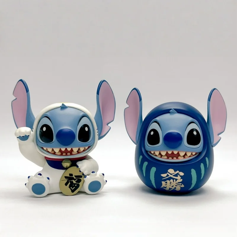 Disney Lucky Stitch Series Blind Box - Trendy Fukuheya Stitch Action Figure Desk Decor Surprise Birthday Gift Cute Collectible