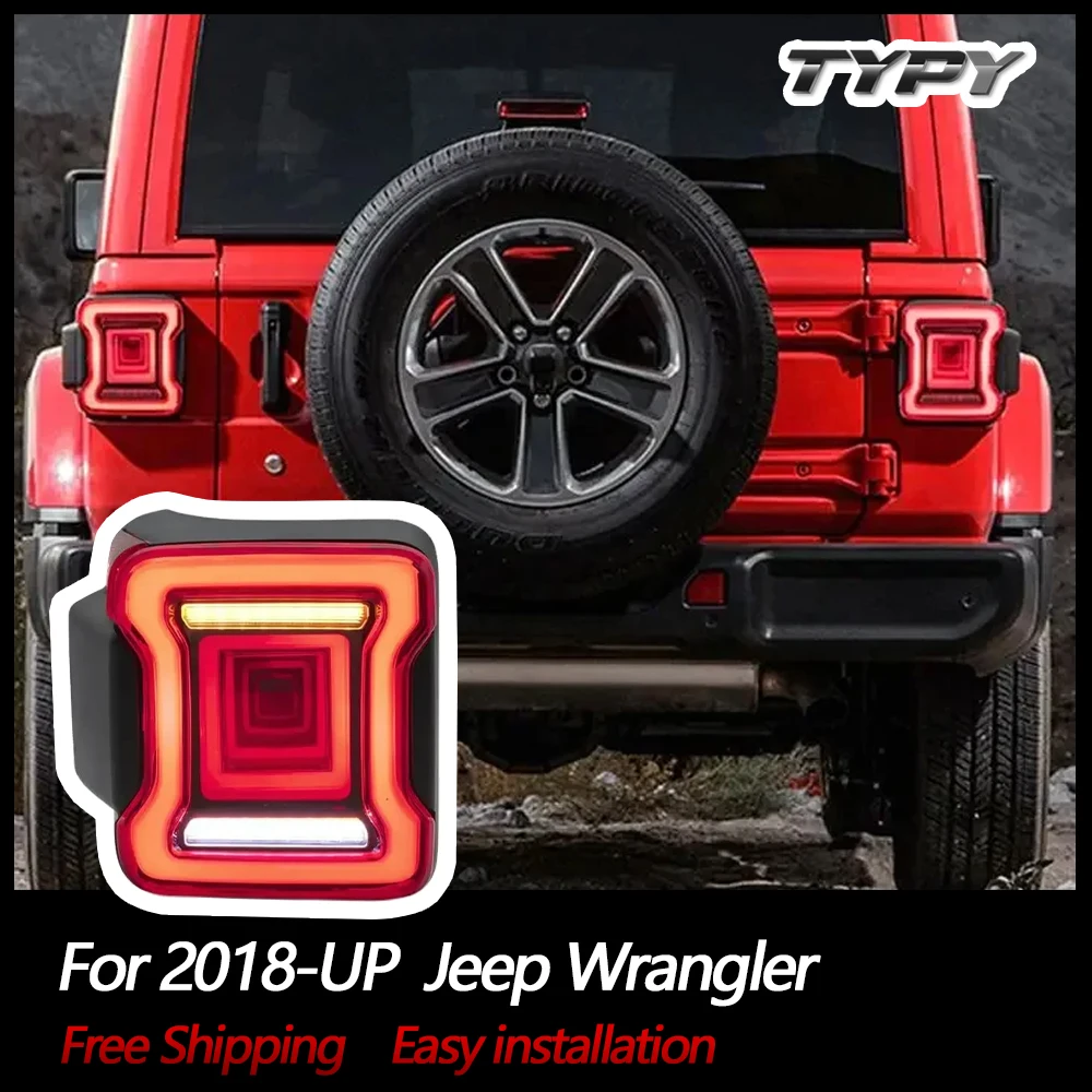 

LED Lights Tail Light For Jeep Wrangler 2018-Up Taillights Full LED Tail Lamp With Sequential Tunnel Dynamic Style