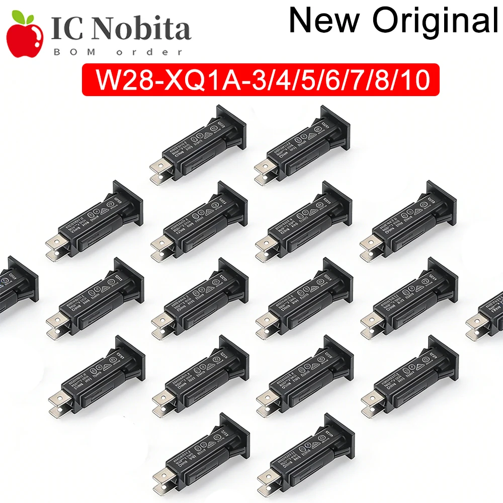 1PCS W28-XQ1A-4 W28-XQ1A-8 W28-XQ1A Import Circuit Breaker Thermal Circuit Protection Switch 4A 8A Original New