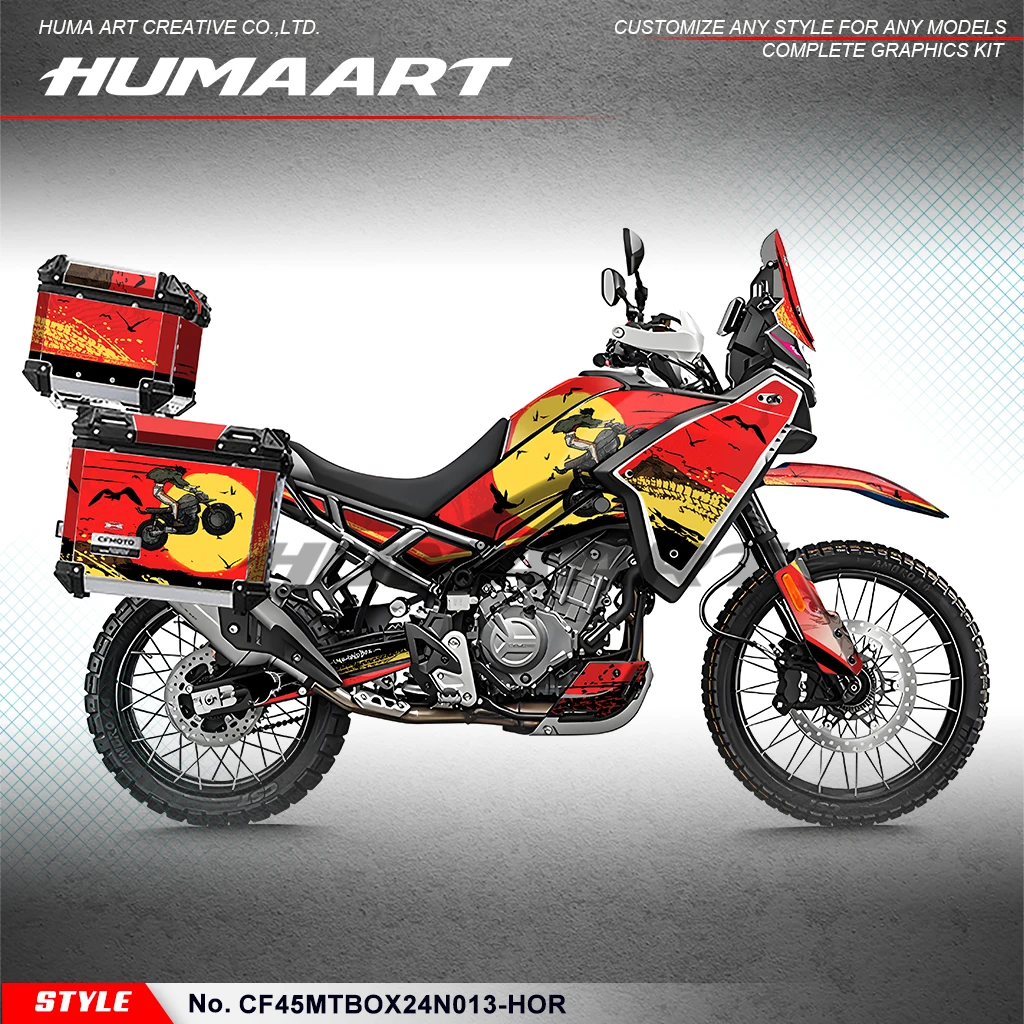

HUMAART Graphics Sheet Wrap Design Stickers Set Motorcycle Decals for CFMOTO 450MT MT450 CF MOTO, Rebuild, CF45MTBOX24N013-HOR