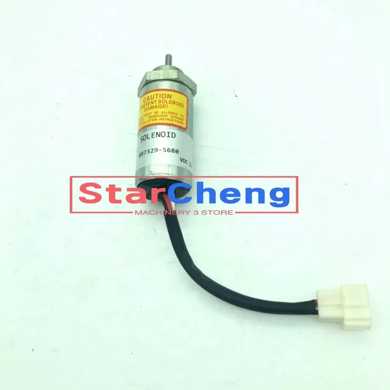 

Higher Quality 12V 897329-5680 Stop Solenoid for ISUZU 3LD1 3LD2 4LE1 Fuel Shutoff Solenoid 8973295680 Excavator Accessories