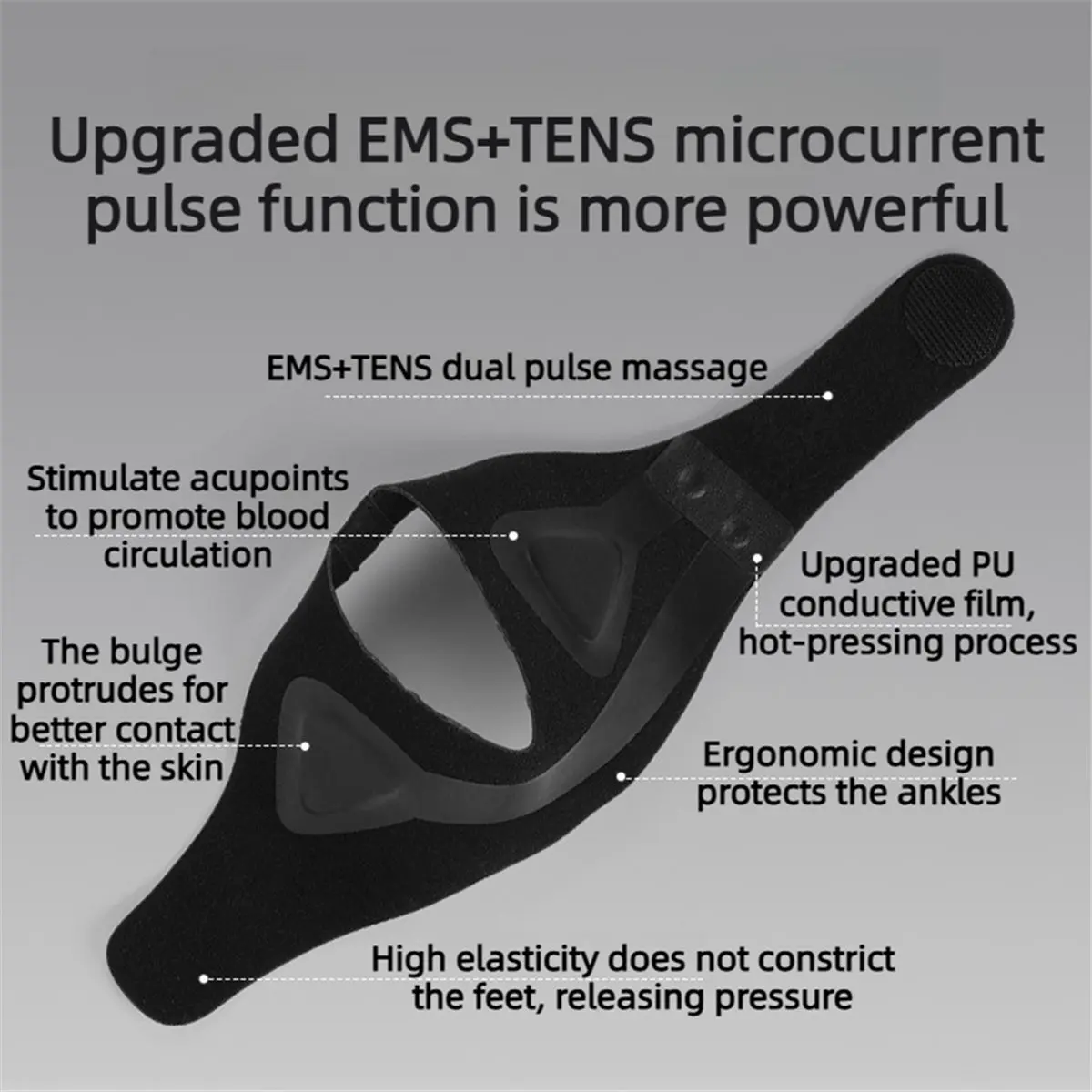 828メガセール-ems足首マッサージ器-パルス電気式-通気性-防捻挫関節保護-フットマッサージストラップ-スポーツ足首サポーター