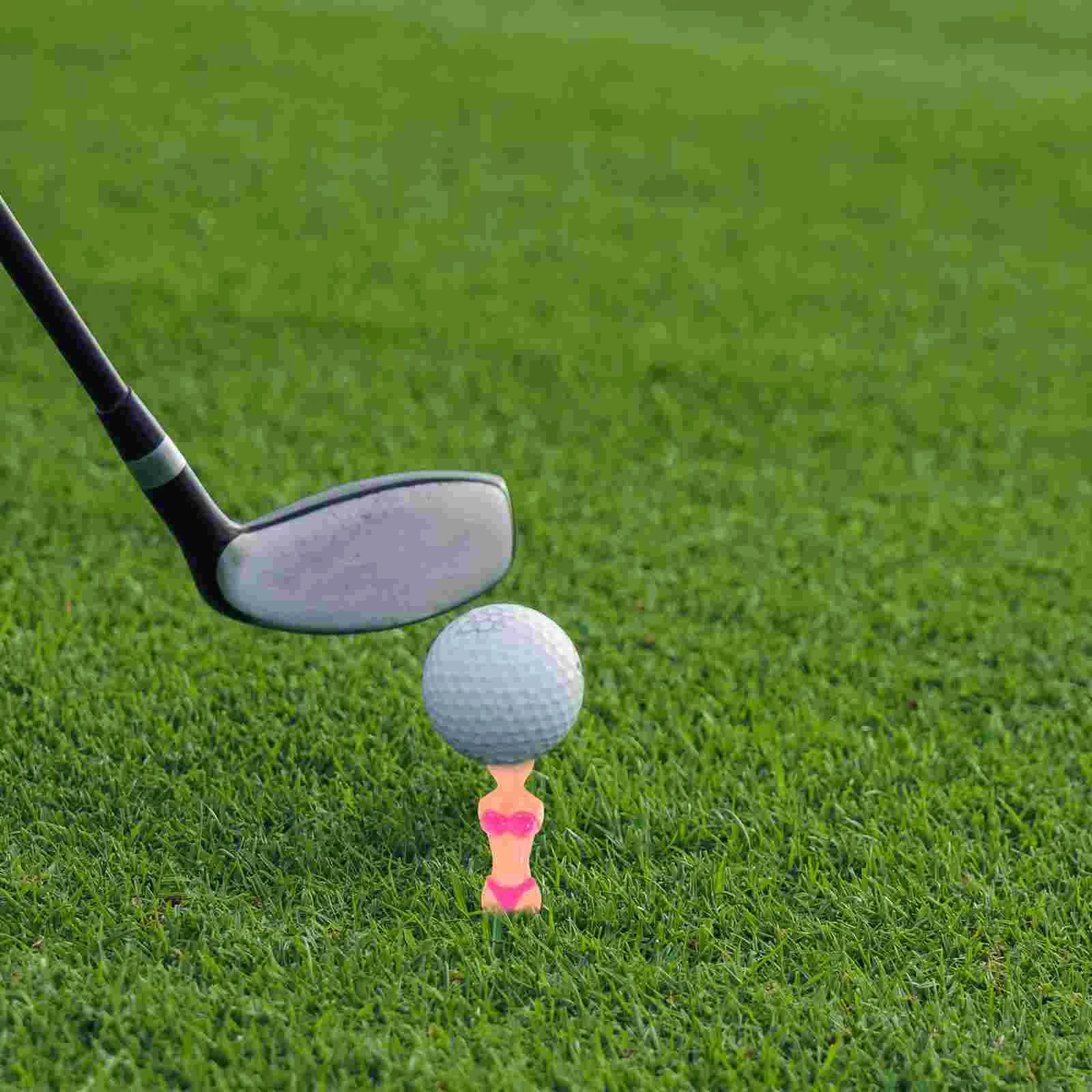 Golfs Tees Golfs Pegs Stands Golfing Spikes Professional Golfs Tees Plastic Holders Bikini Woman Training Golfing Supplies