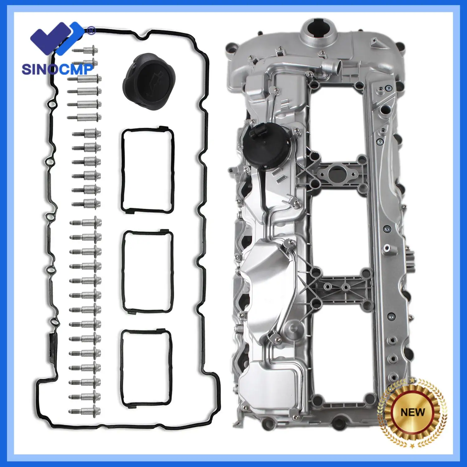 

1pc N55 New Upgrade Performance All Aluminum Valve Cover Kit For BMW 535i 335i X3 X5 X6 740i 740Li 3.0L 2011-2019 Auto Parts