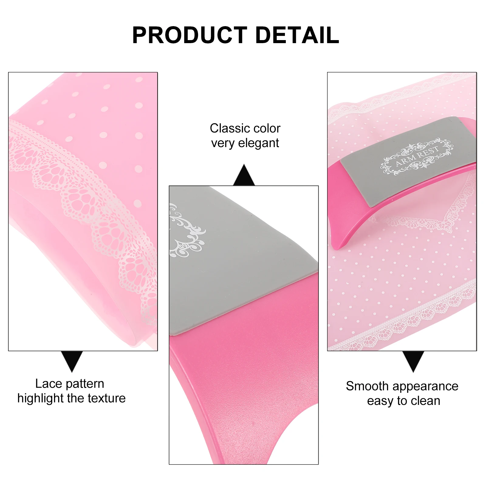 

U Shaped Arm Rest Nail Tech Hand Pillow Wrist White Silicone Manicure Mat for Nail Art Salon Home Office Dust Protection Steady