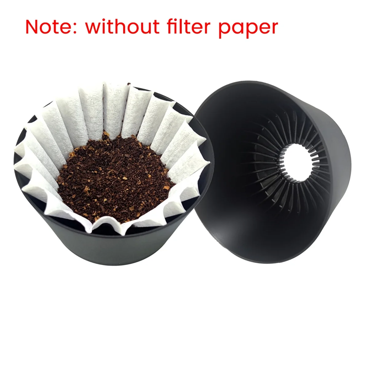 Coffee Filter Cup Coffee Dripper Hand Coffee Large Capacity Filter Cup 40-60g Reusable Coffee Filter for Travel Office