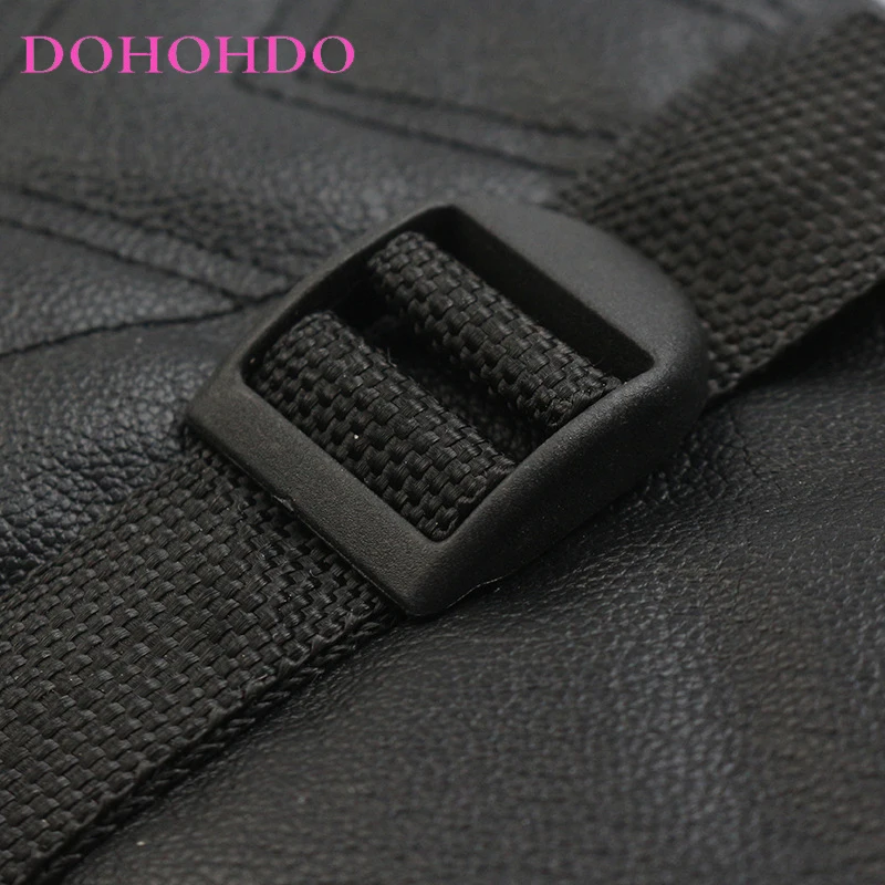 Guantes impermeables de invierno, guantes negros de cuero y algodón con pantalla táctil, guantes cálidos y gruesos a prueba de viento para montar en motocicleta fríos, perfectasки