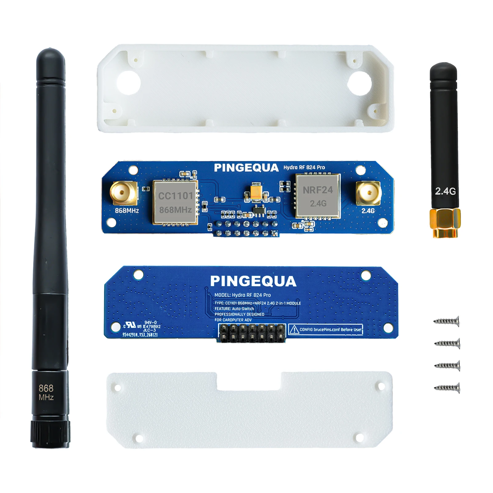 M5Stack Cardputer ADV RF-Modul – 868MHz CC1101 + 2,4GHz NRF24L01, mit automatischer Umschaltung, Hydra RF 824 Pro, PINGEQUA – Detail 4