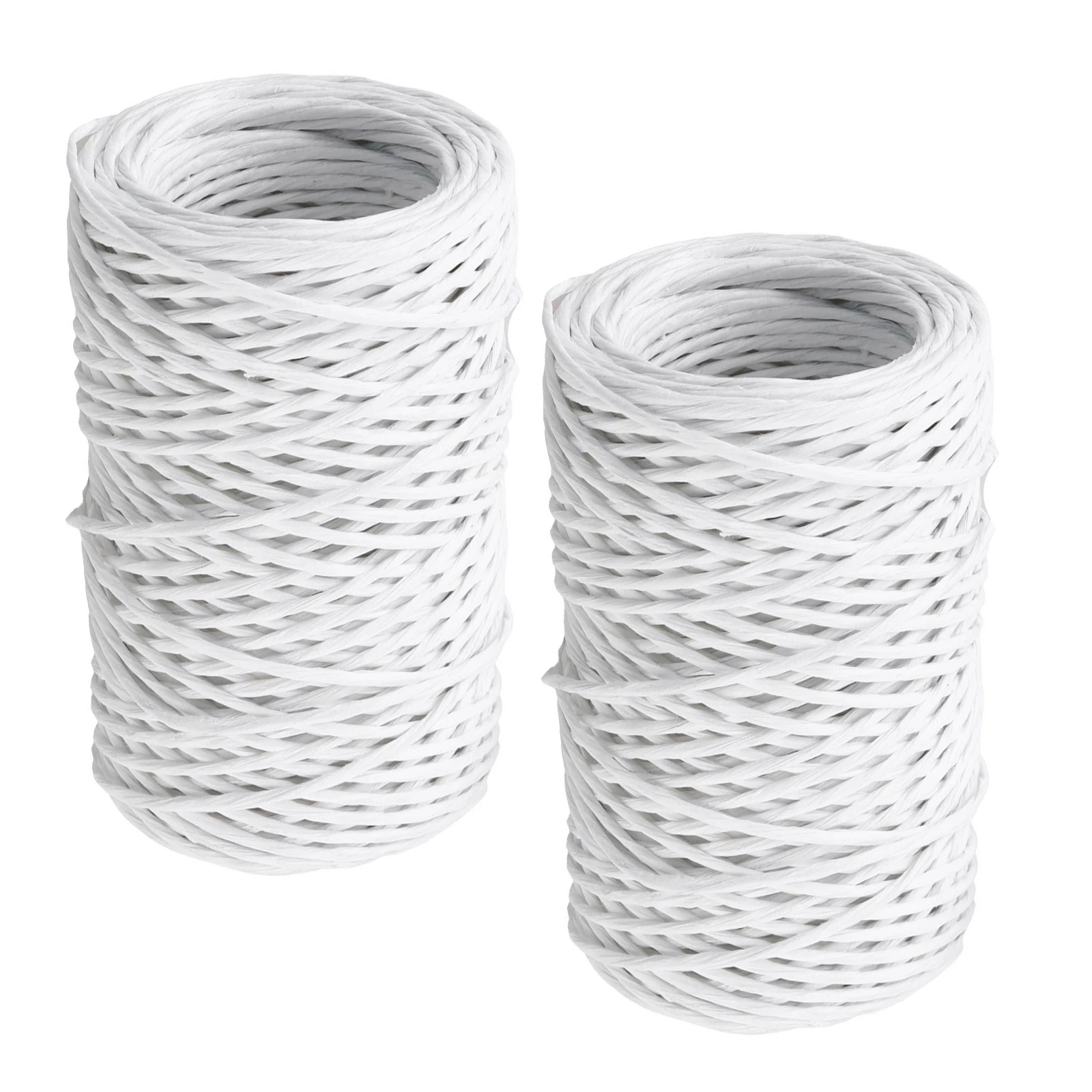 

2 Rolls 50M/164Ft 1Mm Floral Wire Paper Covered Craft Twine For Flower Bouquets Diy Wreath Making Garden Ties Rustic Vine Wiring