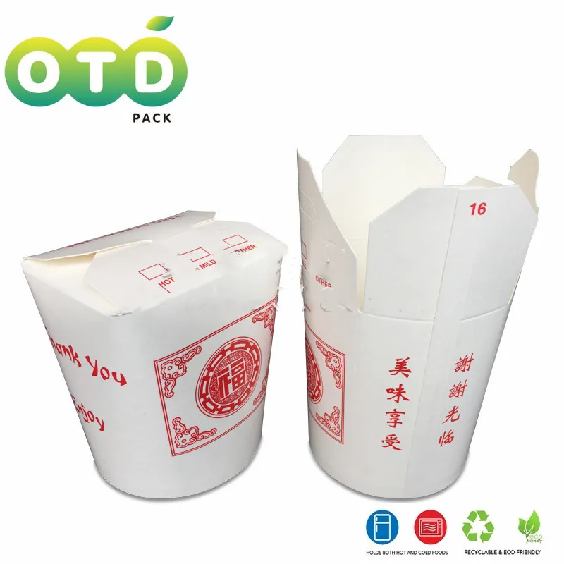 20/40Pcs Pack ChineseTake Out Box Bio Noodle Take Out Food Container Perfect for Takeout Restaurants