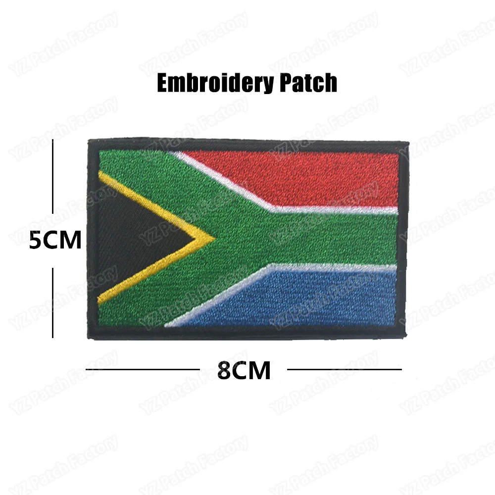 1 PC Africa Country Ghana Nigeria Egypt Tunisia Algeria Embroidery Flag Patch Tactical Cloth Sticker Badge DIY